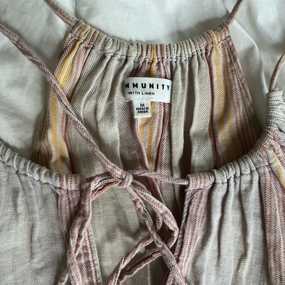 Striped Community Linen Blouse - Picture 5 of 6